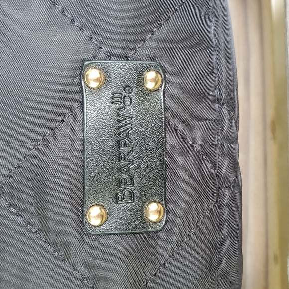 BearPaw Quilted Black Crossbody with Gold Accents - Picture 3 of 8